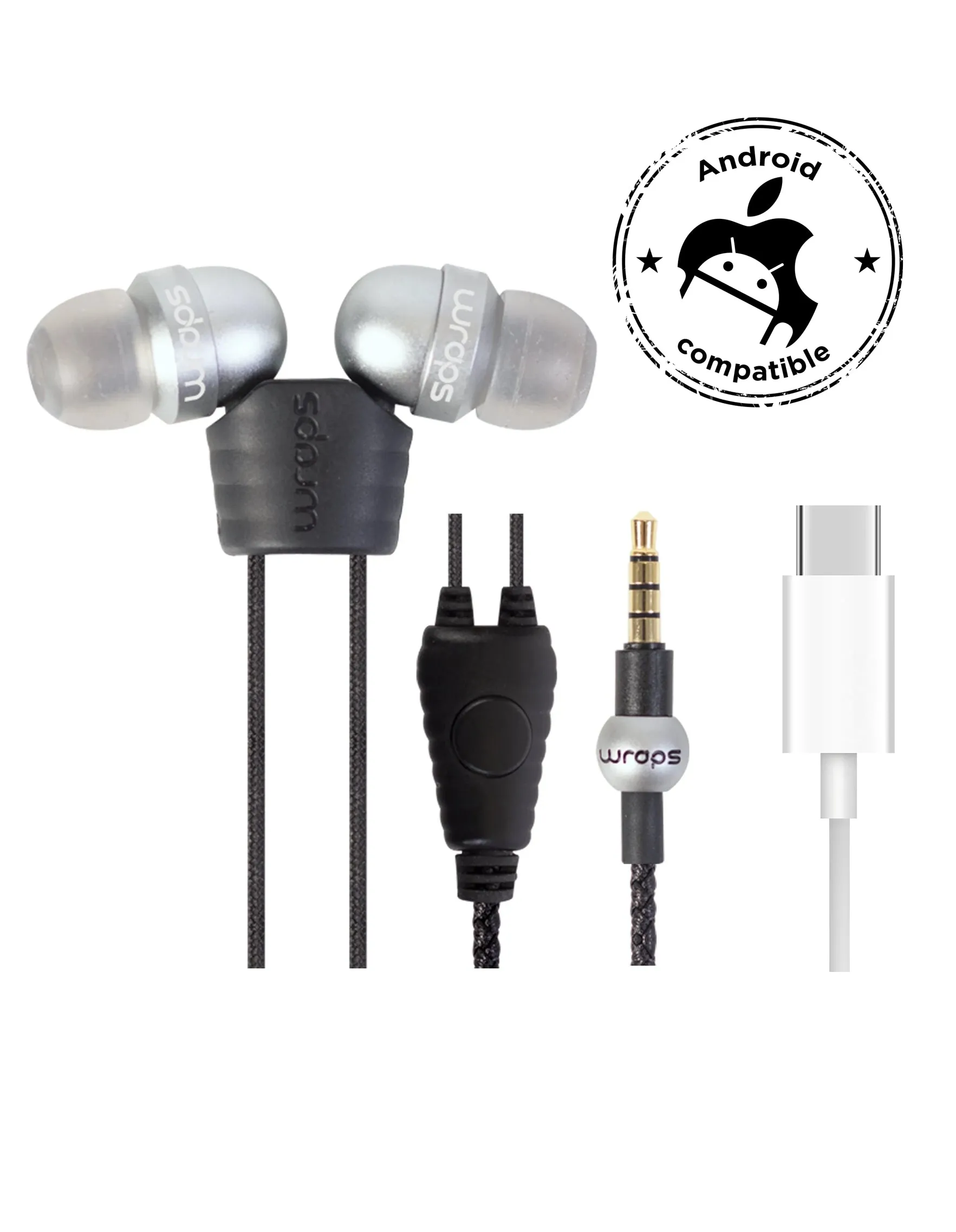 WRAPS Core In-ear Headphones with Microphone